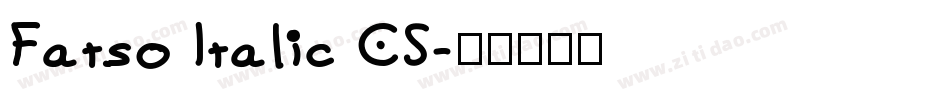 Fatso Italic CS字体转换